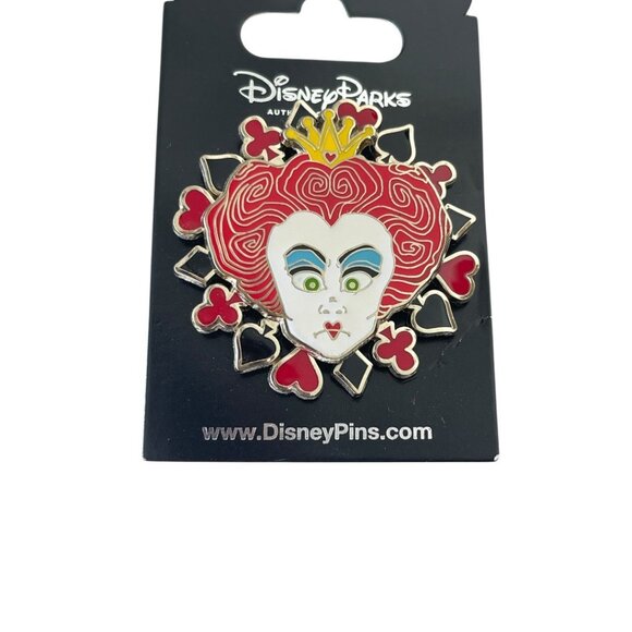 Shanghai Disney Alice Through the Looking Glass Red Queen of Hearts Spinner Pin - Picture 2 of 3